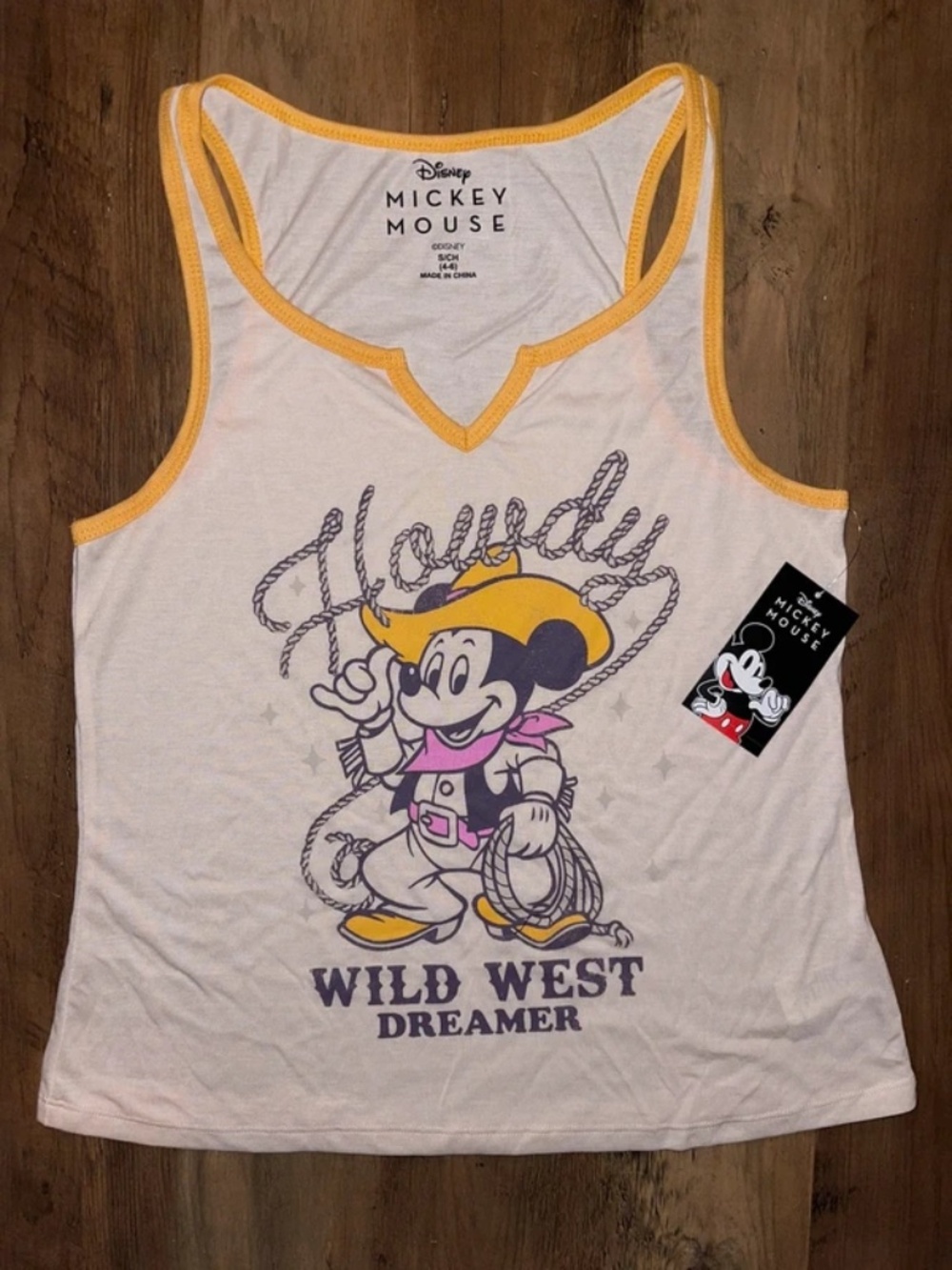 NWT Womens Howdy Mickey Mouse Sleep Tank